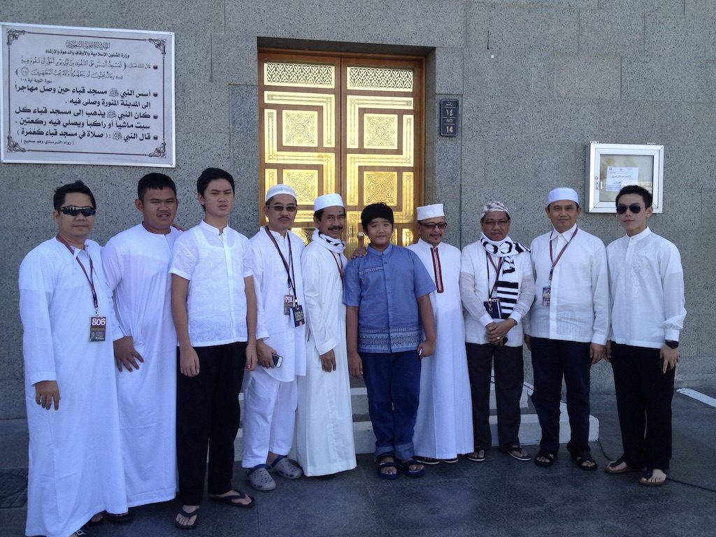 Jamaah ziarah bersama di Masjid Quba