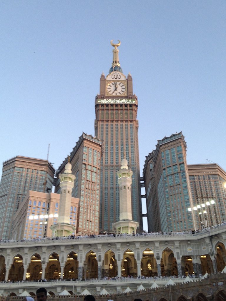 Menara Jam Zamzam di kompleks Masjidil Haram